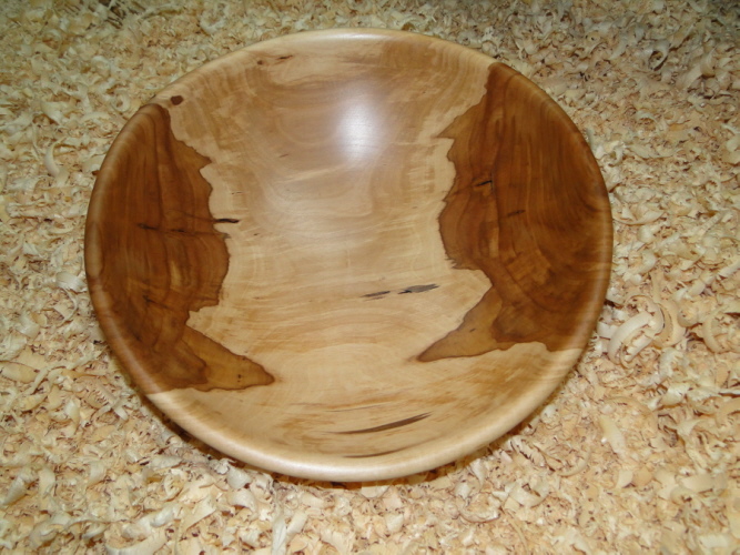 schüssel aus apfelbaumholz